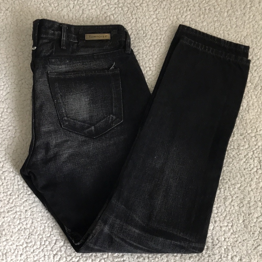 Tortoise Patchwork Boyfriend Jeans 24 - image 7